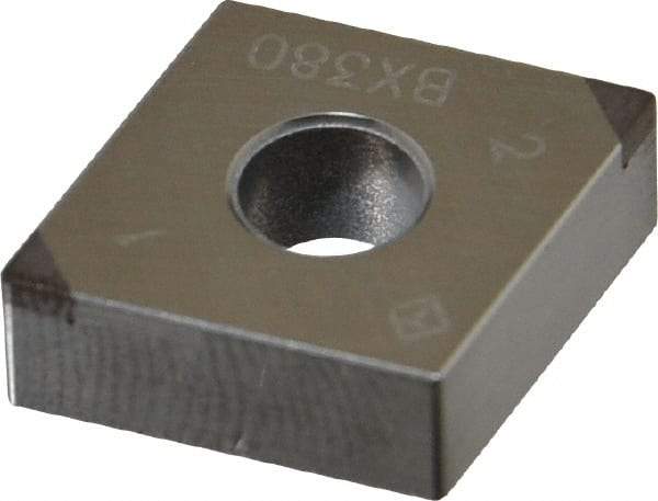 Tungaloy - 2QP-CNGA431 Grade BX380 PCBN Turning Insert - Uncoated, 80° Diamond, 1/2" Inscr Circle, 3/16" Thick, 1/64" Corner Radius - Americas Industrial Supply