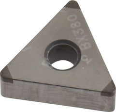 Tungaloy - 3QP-TNGA332 Grade BX380 PCBN Turning Insert - Uncoated, 60° Triangle, 3/8" Inscr Circle, 3/16" Thick, 1/32" Corner Radius - Americas Industrial Supply