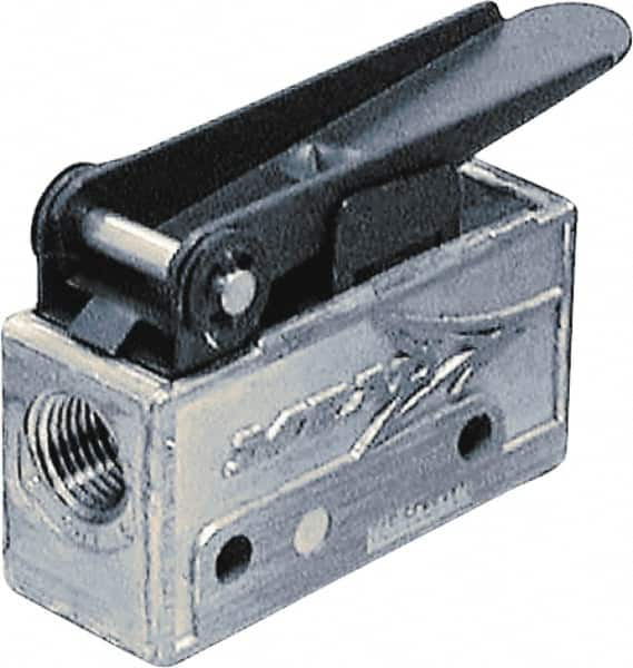 Mead - 0.11 CV Rate, 3 Way Pilot Air Valve - Emergency Stop Actuator - Americas Industrial Supply