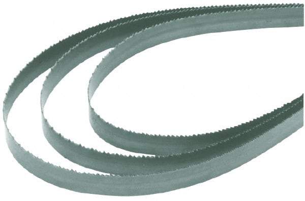 M.K. MORSE - 10 TPI, 10' 9" Long x 3/4" Wide x 0.032" Thick, Welded Band Saw Blade - High Carbon Steel, Toothed Edge, Raker Tooth Set, Flexible Back, Contour Cutting - Americas Industrial Supply