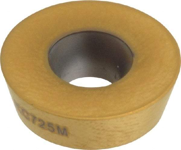 Kennametal - RDHX1604M0 GN Grade KC725M Carbide Milling Insert - TiN/TiCN/TiN Finish, 3/16" Thick, 16mm Inscribed Circle - Americas Industrial Supply