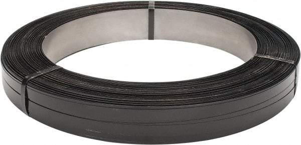 Made in USA - 1,334' Long x 3/4" Wide, Oscillated Coil Steel Strapping - 3,250 Lb Capacity, 0.031" Thick - Americas Industrial Supply