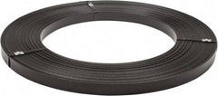 Made in USA - 836' Long x 1-1/4" Wide, Ribbon Wound Coil Steel Strapping - 5,450 Lb Capacity, 0.031" Thick - Americas Industrial Supply