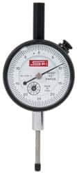 SPI - 0-25-0 Dial Reading, 0.0005" Graduation Dial Drop Indicator - 1-1/2" Dial, Revolution Counter - Americas Industrial Supply