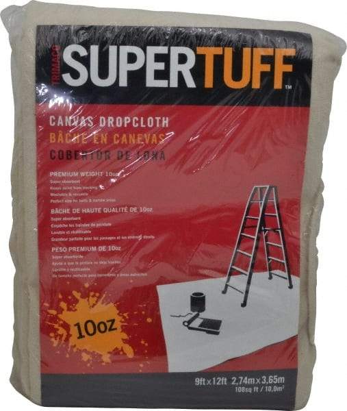 TRIMACO - Extra Heavyweight 10 oz Canvas Drop Cloth - 12' x 9' - Americas Industrial Supply