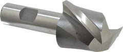 Interstate - 1-3/4", 1-5/8" LOC, 3/4" Shank Diam, 3-7/8" OAL, 2 Flute, High Speed Steel Square End Mill - Single End, Uncoated, Spiral Flute, 30° Helix, Centercutting, Right Hand Cut, Right Hand Flute - Americas Industrial Supply