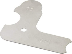 SPI - 13/32 Inch Radius Gage - Satin Chrome Finish, Steel - Americas Industrial Supply