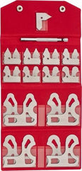 SPI - 25 Piece, 1/64 to 1/2 Inch Radius, Stainless Steel Radius Gage Set - Satin Chrome Coated - Americas Industrial Supply