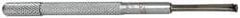 SPI - 0.125 to 0.2 Inch Measurement, 0.88 Inch Gage Depth, Small Hole Gage - 3 Inch Overall Length, Satin Chrome Finish, Half Ball - Americas Industrial Supply