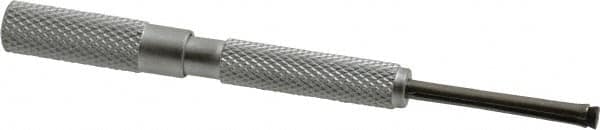 SPI - 0.125 to 0.2 Inch Measurement, 1 Inch Gage Depth, Small Hole Gage - 3 Inch Overall Length, Satin Chrome Finish, Full Ball - Americas Industrial Supply