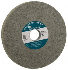 3M - 14" Diam, 3" Face Width, 8" Center Hole, Coarse Grade, Silicon Carbide Deburring Wheel - Convolute, Soft Density 2 Grade, 2,550 RPM - Americas Industrial Supply