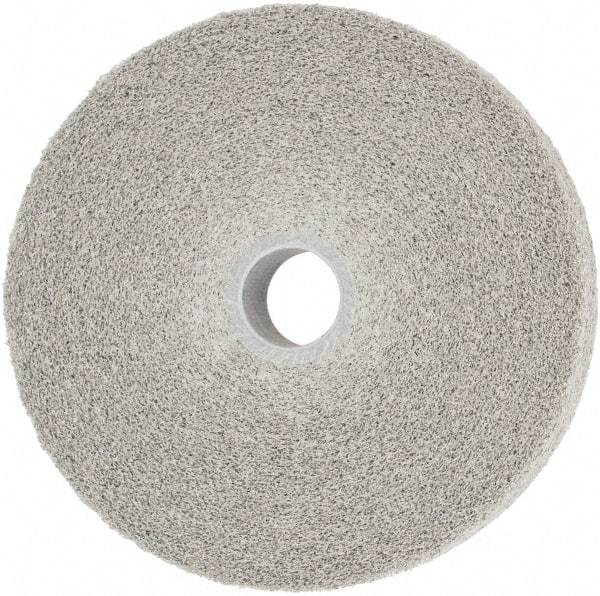 3M - 6" Diam, 1" Face Width, 1" Center Hole, Medium Grade, Aluminum Oxide Deburring Wheel - Convolute, Hard Density 8 Grade, 6,000 RPM - Americas Industrial Supply