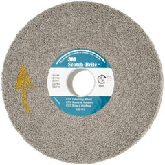 3M - 6" Diam, 1" Face Width, 1" Center Hole, Fine Grade, Silicon Carbide Deburring Wheel - Convolute, Hard Density 8 Grade, 6,000 RPM - Americas Industrial Supply