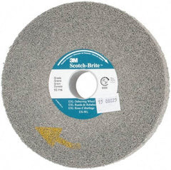 3M - 6" Diam, 1" Face Width, 1" Center Hole, Fine Grade, Silicon Carbide Deburring Wheel - Convolute, Hard Density 9 Grade, 6,000 RPM - Americas Industrial Supply