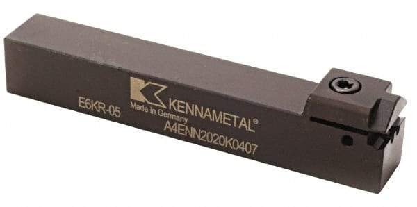 Kennametal - 0.2756" Max Depth of Cut, 4mm Min Groove Width, 125mm OAL, Neutral Indexable Grooving Cutoff Toolholder - 20mm Shank Height x 20mm Shank Width, A4..04.. Insert Style, A4EN Toolholder Style, Series A4 - Americas Industrial Supply