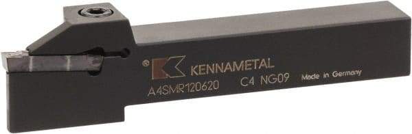 Kennametal - 0.55" Max Depth of Cut, 4mm Min Groove Width, 5" OAL, Right Hand Indexable Grooving Cutoff Toolholder - 4 Seat Size, 5/8" Shank Height x 5/8" Shank Width, A4..04.. Insert Style, A4SM Toolholder Style, Series A4 - Americas Industrial Supply