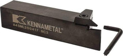 Kennametal - External Thread, 0.67" Max Depth of Cut, 4mm Min Groove Width, 6" OAL, Left Hand Indexable Grooving Cutoff Toolholder - 1-1/4" Shank Height x 1-1/4" Shank Width, A4..04.. Insert Style, A4SM Toolholder Style, Series A4 - Americas Industrial Supply