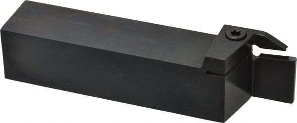 Kennametal - External Thread, 0.87" Max Depth of Cut, 5mm Min Groove Width, 6" OAL, Right Hand Indexable Grooving Cutoff Toolholder - 1-1/4" Shank Height x 1-1/4" Shank Width, A4..05.. Insert Style, A4SM Toolholder Style, Series A4 - Americas Industrial Supply