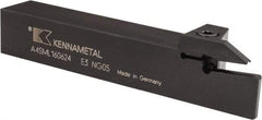 Kennametal - External Thread, 0.94" Max Depth of Cut, 6mm Min Groove Width, 6" OAL, Left Hand Indexable Grooving Cutoff Toolholder - 1" Shank Height x 1" Shank Width, A4..06.. Insert Style, A4SM Toolholder Style, Series A4 - Americas Industrial Supply