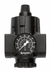 Norgren - 1 NPT Port, Zinc Hi-Flow Regulator - 10 to 125 psi Range, 300 Max psi Supply Pressure, 1/2" Gauge Port Thread, 2.91" Wide x 5.37" High - Americas Industrial Supply