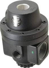 Norgren - 1-1/4 NPT Port, 300 CFM, Zinc/Aluminum Air Pilot Operated Regulator - 10 to 400 psi Range, 400 Max psi Supply Pressure, 4.16" Wide x 5.97" High - Americas Industrial Supply