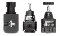 Norgren - 1/4 NPT Port, 6.4 CFM, Aluminum Remote Pilot Regulator - 5 to 125 psi Range, 450 Max psi Supply Pressure, 2.47" Wide x 5.24" High - Americas Industrial Supply