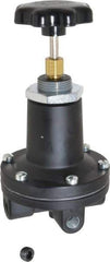 Norgren - 1/4 NPT Port, Aluminum Feedback Pilot Regulator - 5 to 105 psi Range, 400 Max psi Supply Pressure, 1/8" Gauge Port Thread, 2.47" Wide x 5.24" High - Americas Industrial Supply