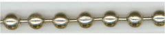 Made in USA - Number 3 Trade Size Stainless Steel Ball Chain - 0.095 Inch Ball Diameter, 20 Lbs. Tensile Strength, 100 Ft. Long , 94 Balls per Foot - Americas Industrial Supply