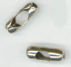 Made in USA - 11/16 Inch Long Nickel Plated Brass Connector - For Trade Size Number 13 Ball Chains - Americas Industrial Supply