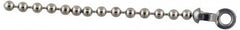 Made in USA - 13/32 Inch Long Stainless Steel End Coupling - For Trade Size Number 6 Ball Chains - Americas Industrial Supply
