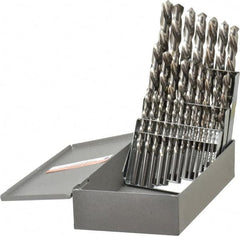 Triumph Twist Drill - 1/16 to 1/2", 118° Point, Bright Finish, High Speed Steel Jobber Length Drill Bit Set - Americas Industrial Supply