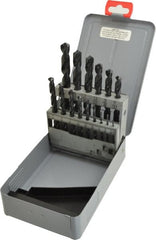 Triumph Twist Drill - 1/16 to 1/2", 118° Point, Oxide Finish, High Speed Steel Jobber Length Drill Bit Set - Americas Industrial Supply