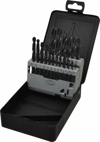 Triumph Twist Drill - 1/16 to 3/8", 118° Point, Oxide Finish, High Speed Steel Jobber Length Drill Bit Set - Americas Industrial Supply