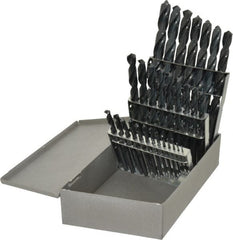Triumph Twist Drill - 1/16 to 1/2", 118° Point, Oxide Finish, High Speed Steel Jobber Length Drill Bit Set - Americas Industrial Supply