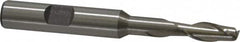 Interstate - 1/4", 5/8" LOC, 3/8" Shank Diam, 3-1/16" OAL, 2 Flute, High Speed Steel Square End Mill - Single End, Uncoated, Spiral Flute, 30° Helix, Centercutting, Right Hand Cut, Right Hand Flute - Americas Industrial Supply