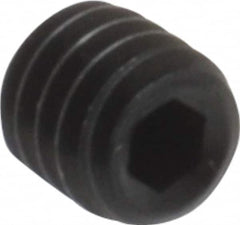 Value Collection - #4-48 UNF, 1/8" OAL, Cup Point Set Screw - Grade 8 Alloy Steel, 0.05" Key - Americas Industrial Supply