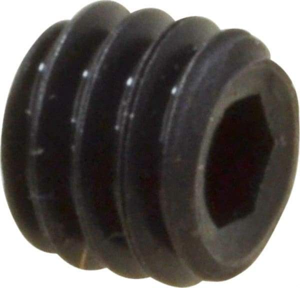 Value Collection - #6-40 UNF, 1/8" OAL, Cup Point Set Screw - Grade 8 Alloy Steel, 1/16" Key - Americas Industrial Supply