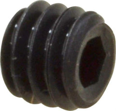 Value Collection - #6-40 UNF, 1/8" OAL, Cup Point Set Screw - Grade 8 Alloy Steel, 1/16" Key - Americas Industrial Supply