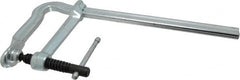 Bessey - 5-1/2" Deep Throat, 12" Max Capacity, Bend Sliding Arm Clamp - 1,100 Lb Clamping Pressure, 0.7" Spindle Diam - Americas Industrial Supply