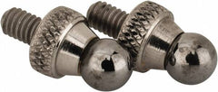 NES - #4-48, 3/16" Ball Diam, Carbide Ball Contact Point - 1/4" Contact Point Length - Americas Industrial Supply