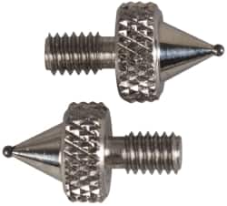 NES - #4-48, 1/16" Ball Diam, Carbide Ball Contact Point - 1/4" Contact Point Length - Americas Industrial Supply