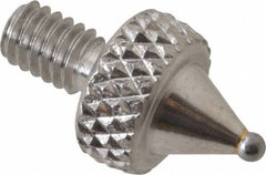 NES - #4-48, 3/64" Ball Diam, Carbide Ball Contact Point - 1/4" Contact Point Length - Americas Industrial Supply