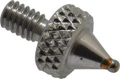 Value Collection - Carbide, Ball Test Indicator Contact Point - 1/4" Contact Point Length, Use with IPD Gages - Americas Industrial Supply