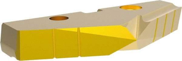 Allied Machine and Engineering - 50mm Diam x 5/16" Thick, Seat Code 4, 132° Included Angle Spade Drill Insert - TiN Coated, High Speed Steel, Series GEN2 T-A - Americas Industrial Supply