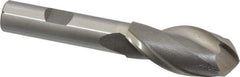 Interstate - 3/4" Diam, 1-5/8" LOC, 2 Flute High Speed Steel Ball End Mill - Uncoated, Single End, 3-5/8" OAL, 1/2" Shank Diam, Spiral Flute - Americas Industrial Supply