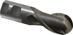 Interstate - 1-3/8" Diam, 2-1/2" LOC, 2 Flute High Speed Steel Ball End Mill - Uncoated, Single End, 5" OAL, 1-1/4" Shank Diam, Spiral Flute - Americas Industrial Supply