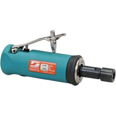 Dynabrade - 1/4" Collet, Straight Handle, Air Straight Die Grinder - 15,000 RPM, Front Exhaust, 24 CFM, 0.5 hp, 90 psi, 1/4 NPT Inlet - Americas Industrial Supply