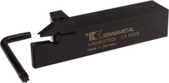 Kennametal - 1.02" Max Depth of Cut, 10mm Min Groove Width, 6" OAL, Right Hand Indexable Grooving Cutoff Toolholder - 10 Seat Size, 1-1/4" Shank Height x 1-1/4" Shank Width, A4..10.. Insert Style, A4SM Toolholder Style, Series A4 - Americas Industrial Supply