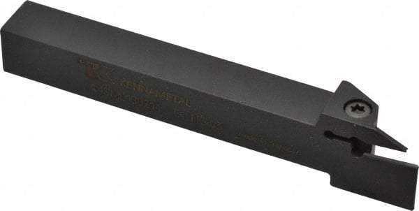 Kennametal - External Thread, 0.55" Max Depth of Cut, 0.079" Min Groove Width, 5" OAL, Left Hand Indexable Grooving Cutoff Toolholder - 5/8" Shank Height x 5/8" Shank Width, A4..02.. Insert Style, A4SM Toolholder Style, Series A4 - Americas Industrial Supply