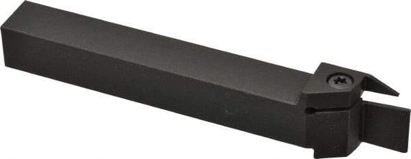 Kennametal - External Thread, 0.55" Max Depth of Cut, 0.079" Min Groove Width, 5" OAL, Right Hand Indexable Grooving Cutoff Toolholder - 5/8" Shank Height x 5/8" Shank Width, A4..02.. Insert Style, A4SM Toolholder Style, Series A4 - Americas Industrial Supply